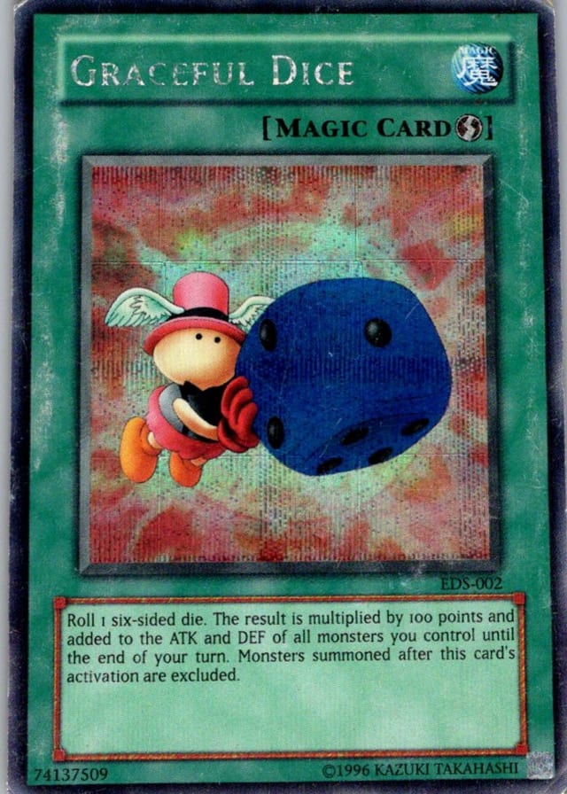 Graceful Dice — The Eternal Duelist Soul EDS-002 — Secret Rare — Unlimited — front