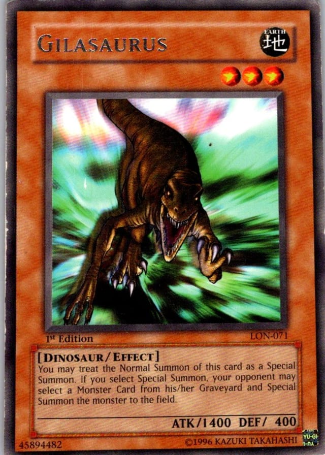 Gilasaurus — Labyrinth of Nightmare LON-071 — Rare — 1st Edition — front