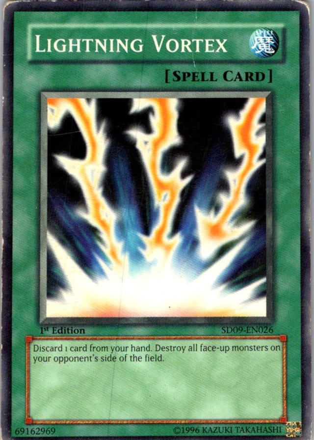 Lightning Vortex — Structure Deck: Dinosaur's Rage SD09-EN026 — Common — 1st Edition — front
