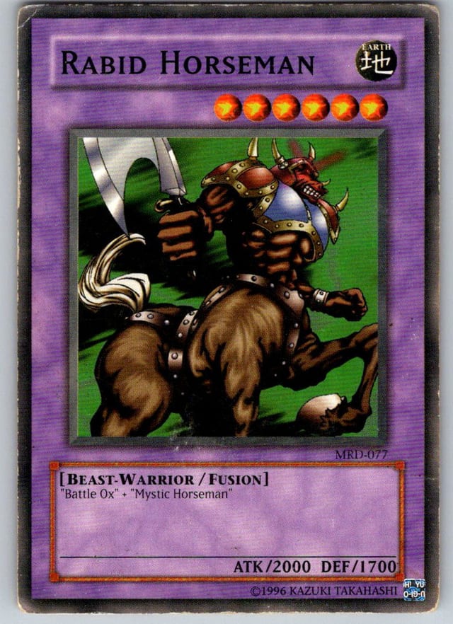 Rabid Horseman — Metal Raiders MRD-077 — Common — Unlimited — front