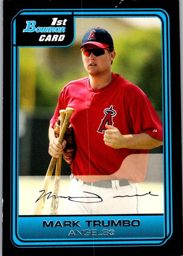 2006 Bowman Prospects Mark Trumbo #B14 1st Bowman Card — front