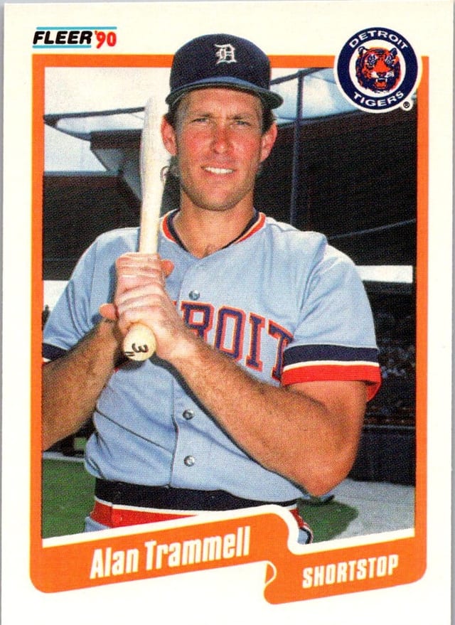 1990 Fleer Alan Trammell #617 — front