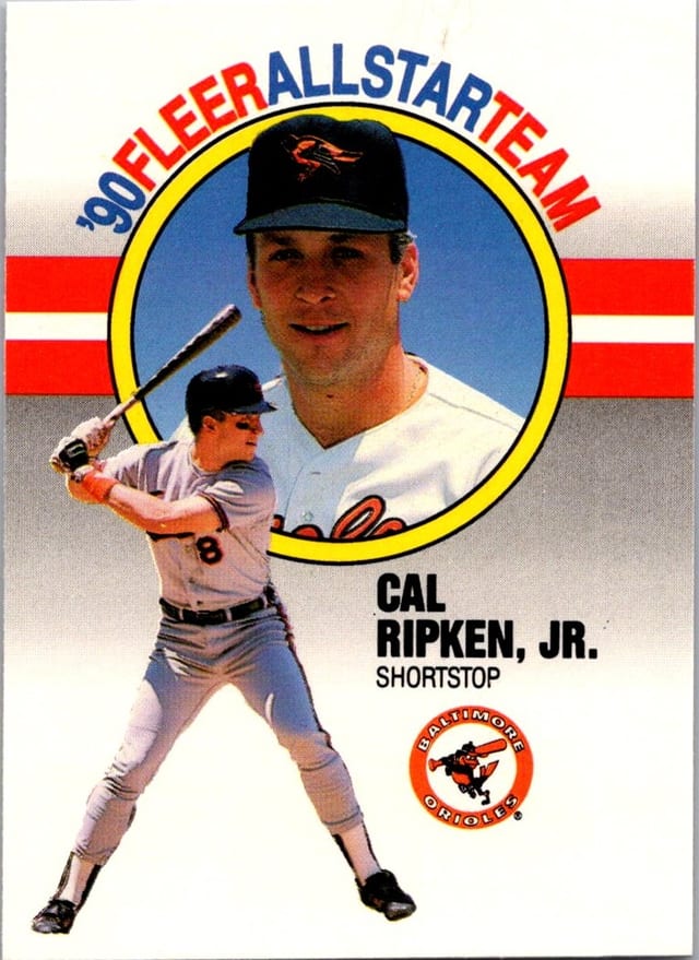 1990 Fleer All Star Team Cal Ripken, Jr. #8 — front