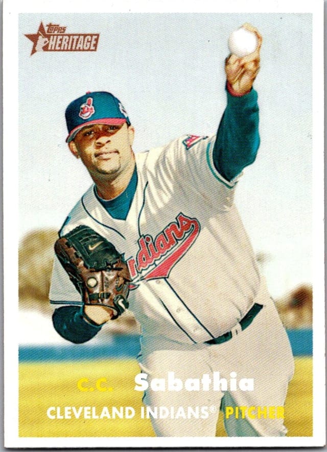 2006 Topps Heritage C.C. Sabathia #8 — front