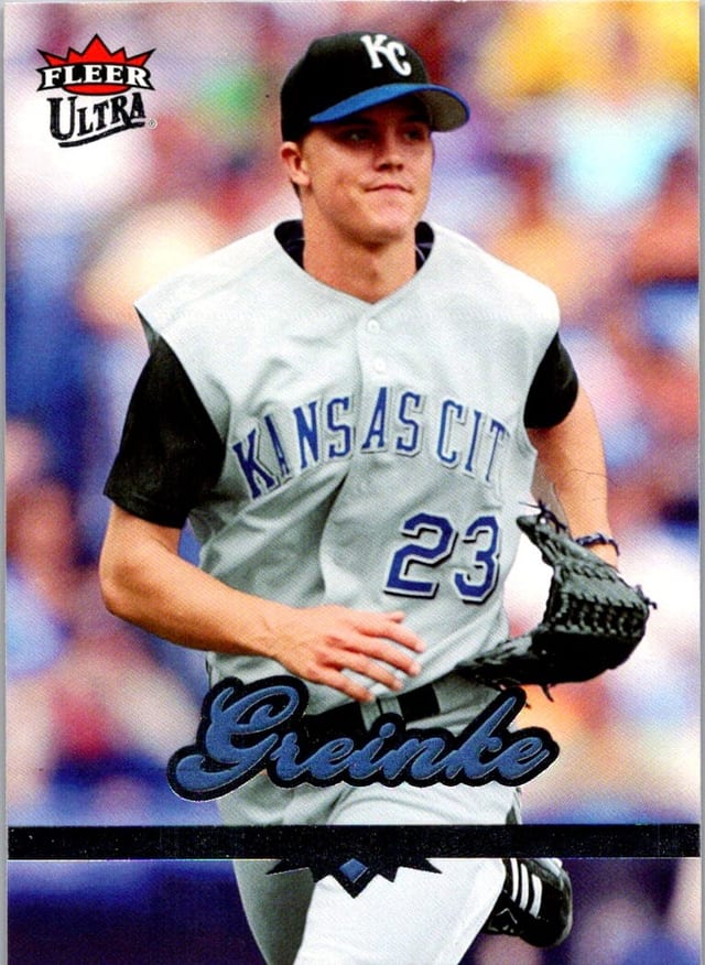 2006 Fleer Ultra Zack Greinke #152 — front