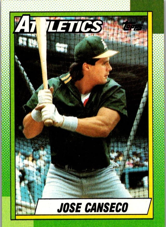 1990 Topps Base Set Jose Canseco #250 — front