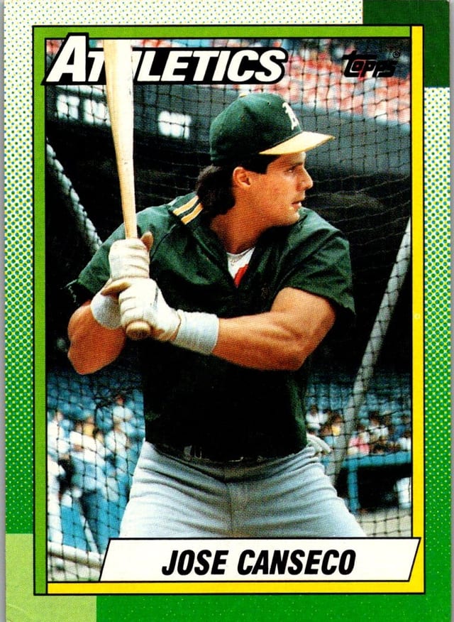 1990 Topps Base Set Jose Canseco #250 — front