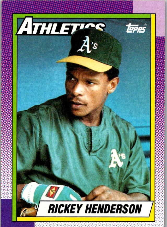 1990 Topps Base Set Rickey Henderson #450 — front