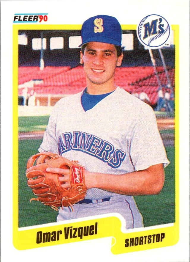 1990 Fleer Base Set Omar Vizquel #528 — front