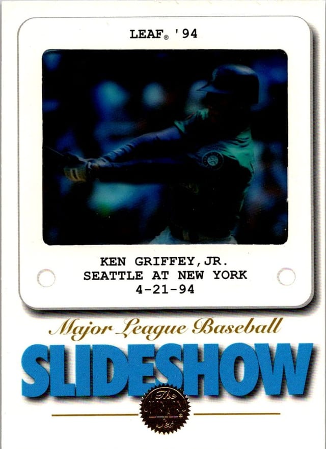 1994 Leaf Slideshow Ken Griffey Jr. #9 — front