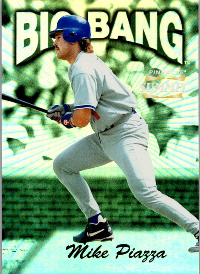 1996 Pinnacle Summit Big Bang Mike Piazza #8 — front
