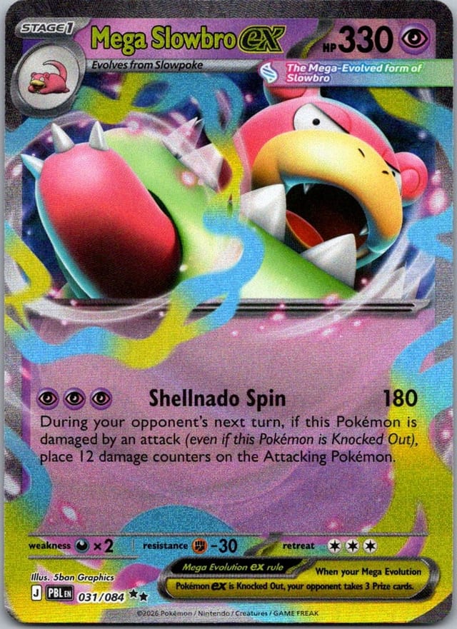 Mega Slowbro ex — Pitch Black #031/084 — front