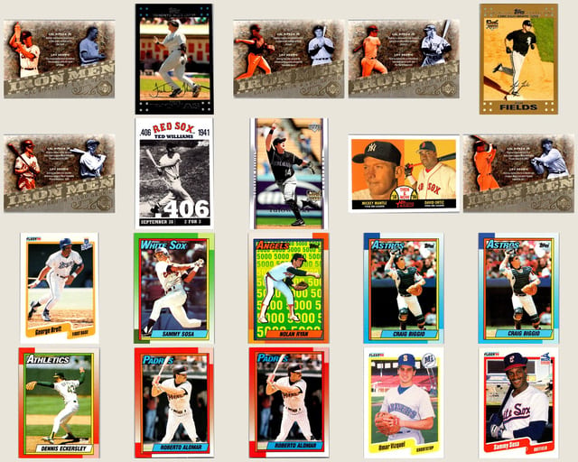 20-Card Baseball Pack — 1990 Topps and Fleer with 2007 Upper Deck — front