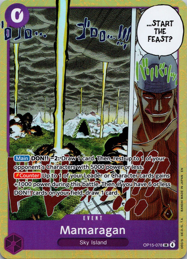Mamaragan OP15-078 — Adventure on Kami's Island — Super Rare — front