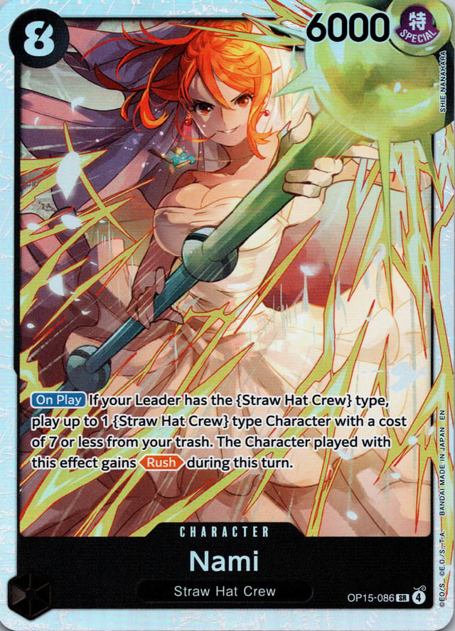 Nami OP15-086 — Adventure on Kami's Island — Super Rare — front