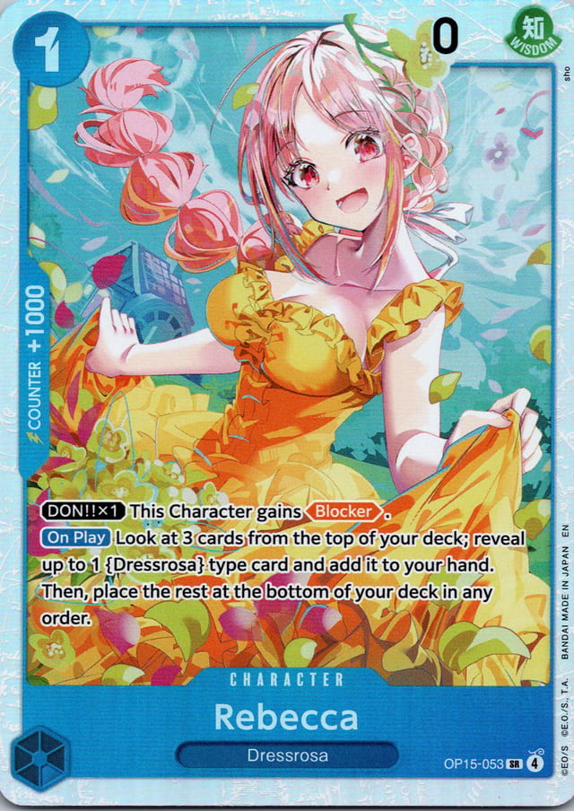 Rebecca OP15-053 — Adventure on Kami's Island — Super Rare — front